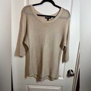 Banana Republic Women's Beige 3/4 Lightweight Sweater - Size Small